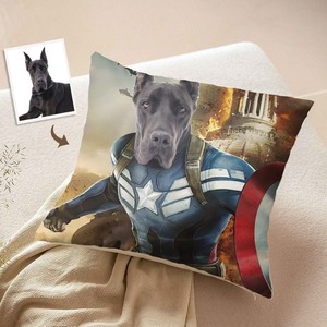 Halloween Super Sale: Custom Photo Face Pillow Super Hero Creative Pet Gifts