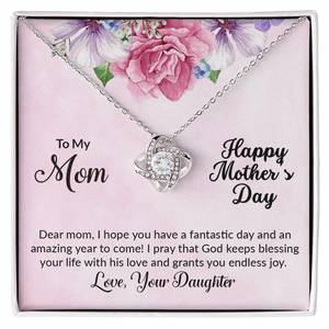 Love Knot Necklace (Yellow & White Gold Variants)