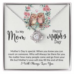 Love Knot Necklace (Yellow & White Gold Variants)