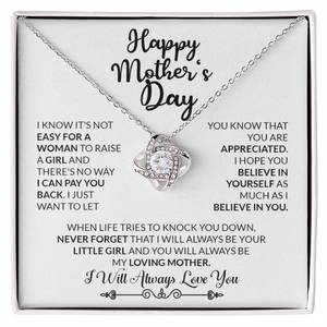 Love Knot Necklace (Yellow & White Gold Variants)