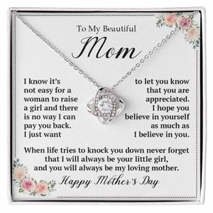 Love Knot Necklace (Yellow & White Gold Variants)