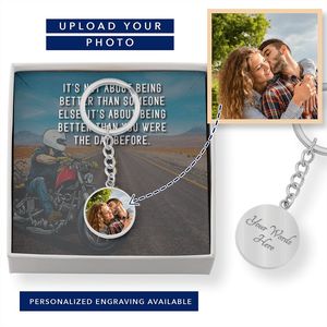 Circle Photo Keychain