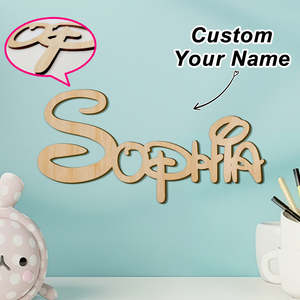 Custom Wooden Name Sign Baby Name Letters Wall Decor