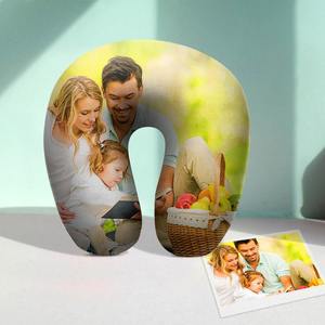 Specials Gifts: Customized Photo U-Shaped Travel Neck Pillow Comfortable Nursing Pillow