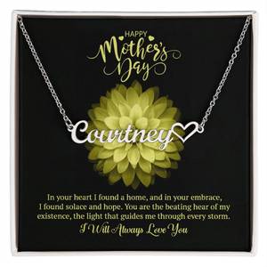 Name Necklace + Heart Character