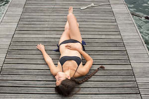 Bottoms Slip: Tie Buns Bikini Bottoms