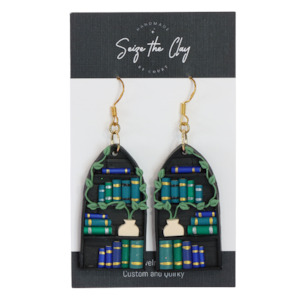 Large Bookshelf Earrings 04