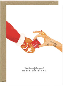 Stationery: Santas Creditcard Greeting Card