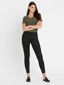 Mavi: Mavi - Alexa Ankle Jean - Black Jeather