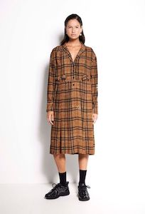 Salasai: Salasai - La Luna Tee Dress - Heritage Tweed