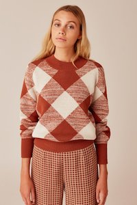 The Fifth Label: The Fifth Label - Angle Knit - Toffee/Ivory