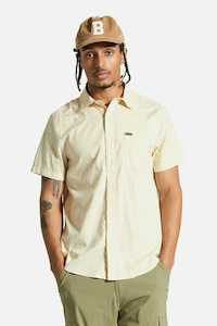 Brixton: Brixton - Charter Print SS Shirt - Whitecap Micro