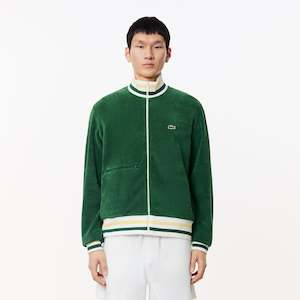 Lacoste: Lacoste - Paris Zip-Up Terry Sweatshirt - Pine Green