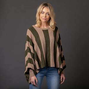 Mi Moso: Mi Moso - Oscar Knit - Khaki Stripe