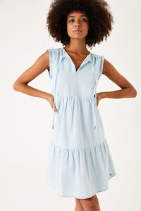 Dresses 1: Garcia - Denim Dress - Fresh Sea Blue