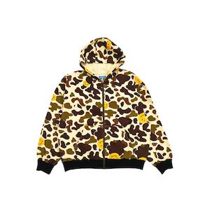 Jackets: Market - Smiley Camo Zip Jacket - Woodland