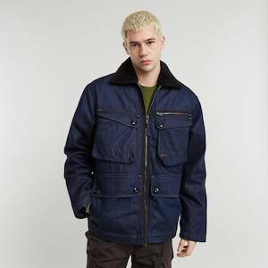 Jackets: G-Star Raw - Utility Sherpa Jacket - Worn In Deep Frisian Night