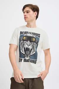 Blend - Rebellious Tee - White Tiger