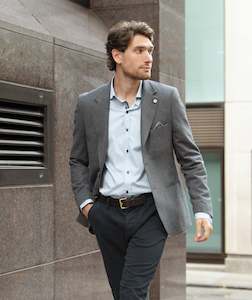 Guide London: Guide London - Paisley Lined Blazer - Taupe/Grey