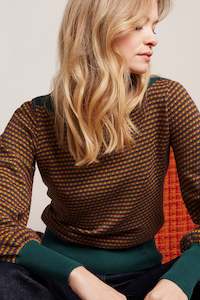 King Louie: King Louie - Audrey Bell Sleeve Top Graham - Pine Green