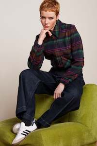 King Louie: King Louie - Isla Jacket Brit Check - Estate Blue