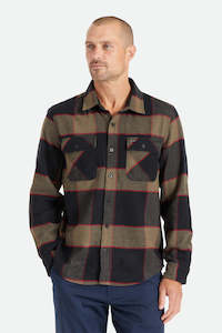 Brixton - Bowery LS Flannel Shirt - Heather Grey/Charcoal