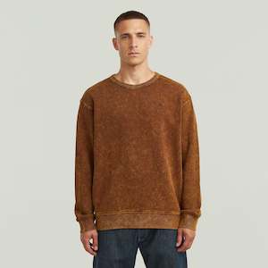 G Star Raw: G-Star Raw - Washed R Sweat - Potting Soil Smokey GD