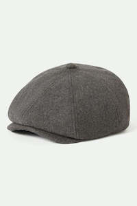 Brixton - Brood Flannel Snap Cap - Dark Heather Grey/Washed Navy