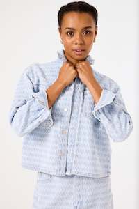 Garcia: Garcia - Textured Denim Jacket - Light Used