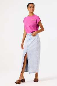 Garcia: Garcia - Denim Skirt - Bleached Blue