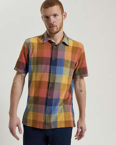 Ben Sherman: Ben Sherman - Multicolour Check SS Shirt - Sienna