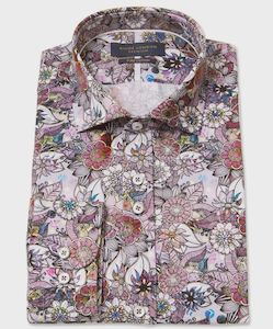 Guide London - Flower Power LS Shirt - Pink/Multi