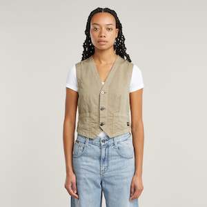 Jackets: G-Star Raw - Summer Vest - Dark Brick GD