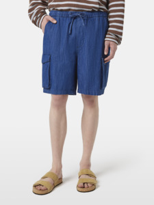 Scotch Soda: Scotch & Soda - Sporty Denim Beach Short - Washed Indigo