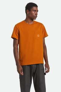 Brixton - Union Heavyweight Boxy Pocket Tee - Rustic Caramel