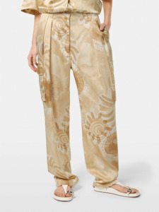 Maison Scotch: Maison Scotch - Faye High Rise Pant - Abstract Sun Sand