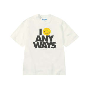 New Season: Market - Smiley Smile Anyways Tee - Unbleached Cotton