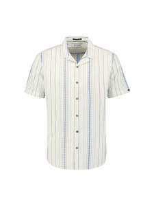 No Excess - Revers Collar SS Shirt - Off White