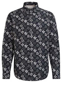 Fil Noir - Treviso HBD Shirt - Black Leaf Shadow