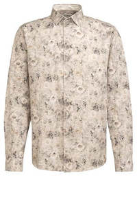 Fil Noir - Treviso HBD Shirt - Sand Ghost Flowers