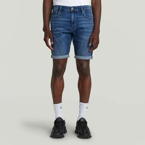 Denim: G-Star Raw - 3301 Slim Short - Medium Aged NEW