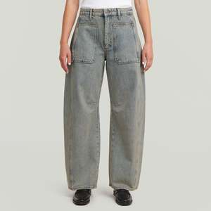 G Star Raw: G-Star Raw - Carter 3D Barrel Jean - Worn In Blue Tinted