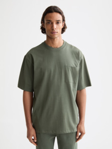Scotch Soda: Scotch & Soda - Loose Fit 3 Crosses Pocket Tee - Thyme