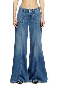 Diesel: Diesel - D-Akii Flare Jean - 09M56 Wash