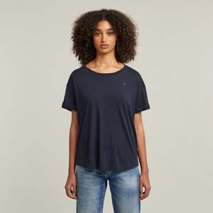 G-Star Raw - Rolled Up Sleeve Boyfriend Top - Osaka Blue