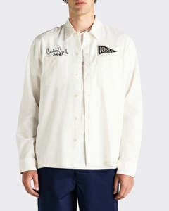 Deus: Deus - Forecourt LS Shirt - Vintage White