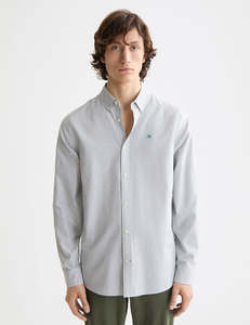 Scotch & Soda - Striped Regular Fit Shirt - Thyme Stripe