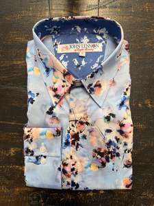English Laundry - John Lennon LS Shirt - Watercolour Sky Multi