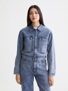 Maison Scotch - Mountain Dyed Denim Jacket - Navy