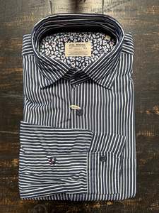 Fil Noir - Roma HBD Shirt - Nightblue Stripe